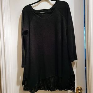 Black Papillon sweater dress sz XL